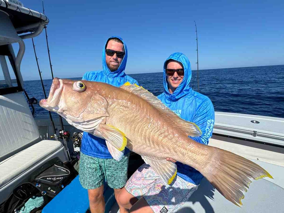 huge yellowedge grouper caught on top-rated fishing charter in key west