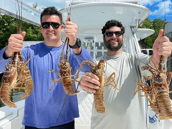 lobster diving charter in islamorada