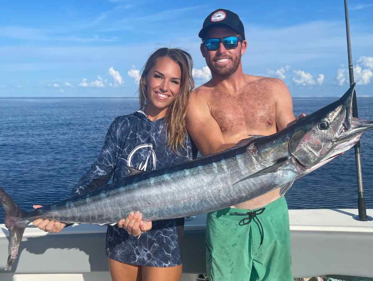 Wahoo Fish St Augustine Fishing Charter Reel Guides e1770211112438 Reel Guides Angler holding a wahoo on a St. Augustine fishing charter with Reel Guides in Florida